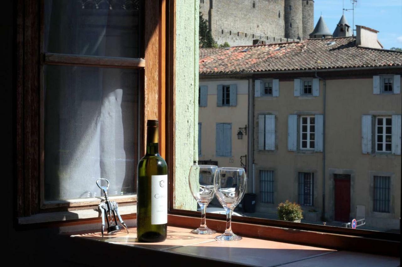 Les Gites De Laure - L'Or Vert, Appartement Avec Vue Sur Le Chateau, Parking Prive, Climatisation, Netflix, A 160 M De La Cite Medievale การ์กาซอน ภายนอก รูปภาพ